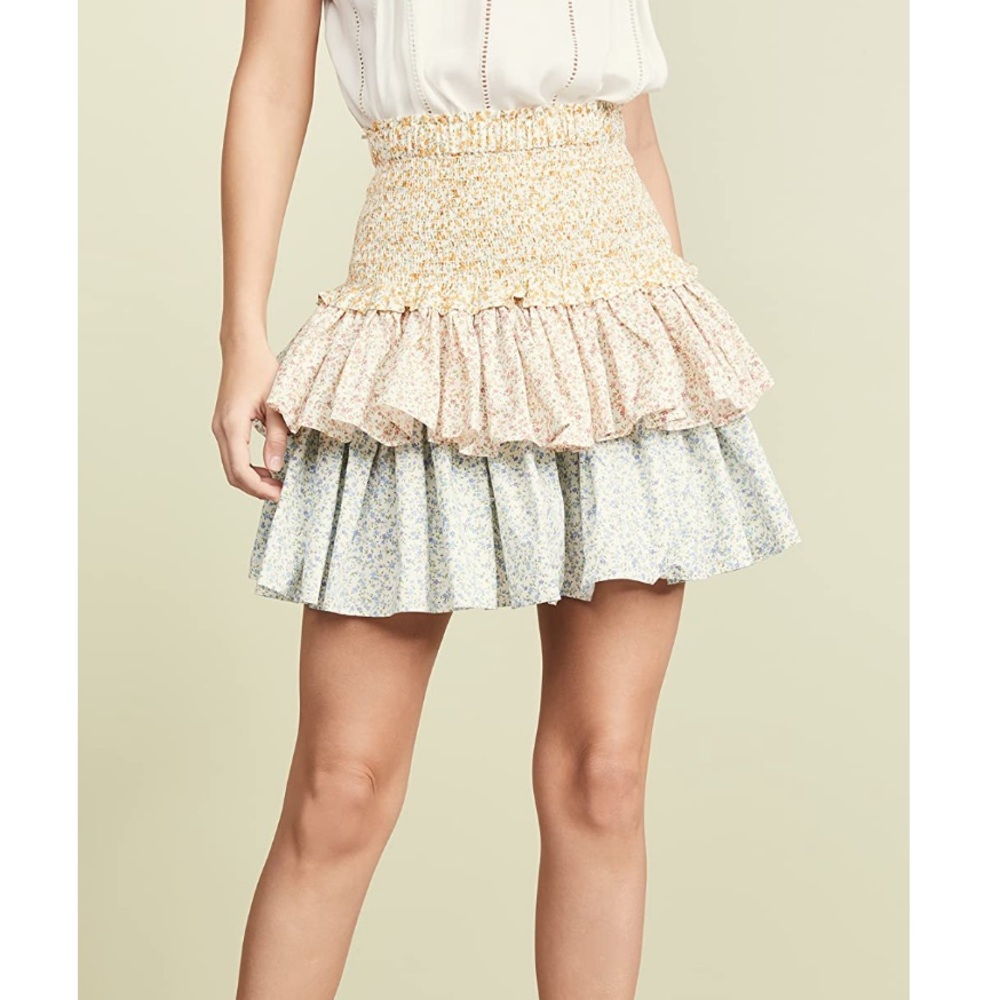 Petersyn tiered smocked skirt